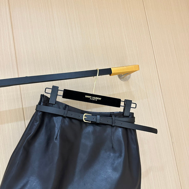 DIOR 26S LEATHER SKIRT 1177