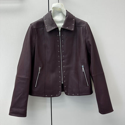 HERMES 26S LEATHER JACKET 648