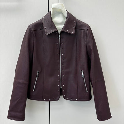 HERMES 26S LEATHER JACKET 648