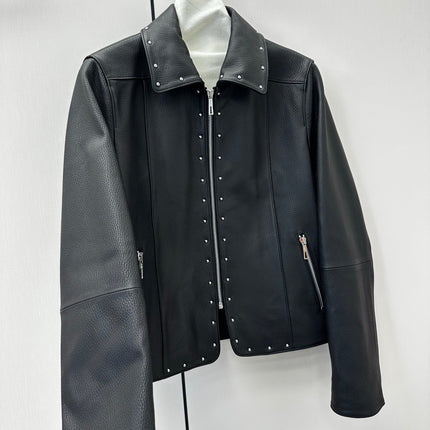 HERMES 26S LEATHER JACKET 647