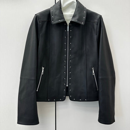 HERMES 26S LEATHER JACKET 647