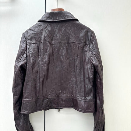 MIUMIU 26S LEATHER JACKET 1318