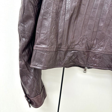 MIUMIU 26S LEATHER JACKET 1318