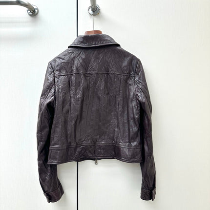 MIUMIU 26S LEATHER JACKET 1318