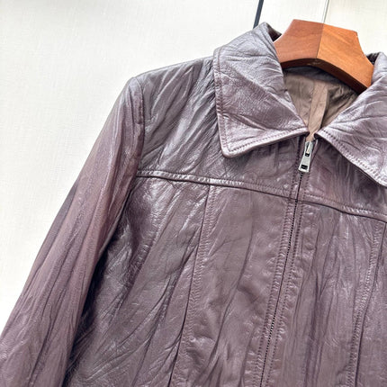 MIUMIU 26S LEATHER JACKET 1318