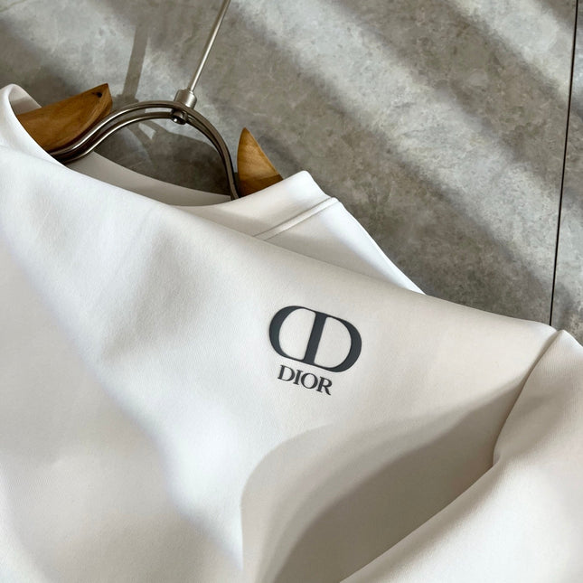 DIOR OBLIQUE CREWNECK SWEATSHIRTS IN WHITE AND BLACK