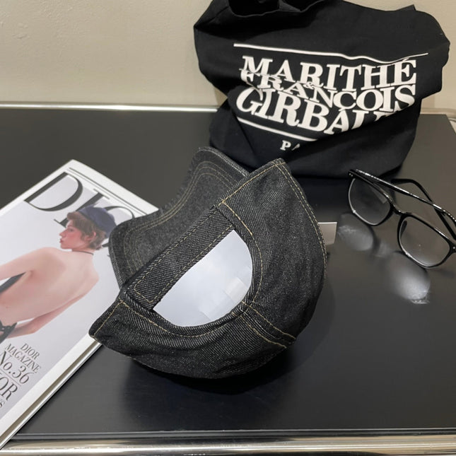 MIUMIU 26S DENIM BASEBALL CAP 340584