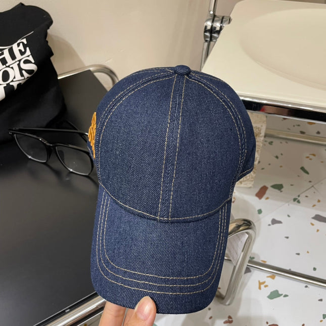MIUMIU 26S DENIM BASEBALL CAP 340585