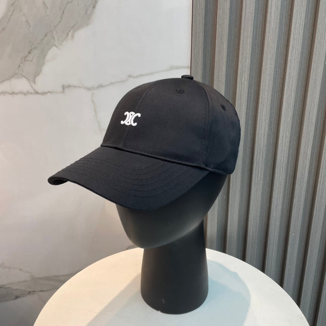 CELINE BASEBALL CAP 910979 IN BLACK CANVAS