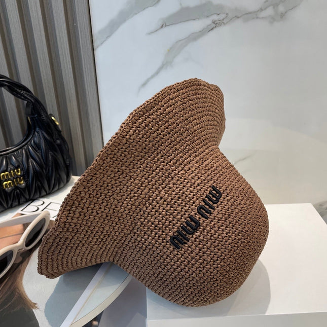 MIUMIU 26S WOVEN BUCKET HAT 339648