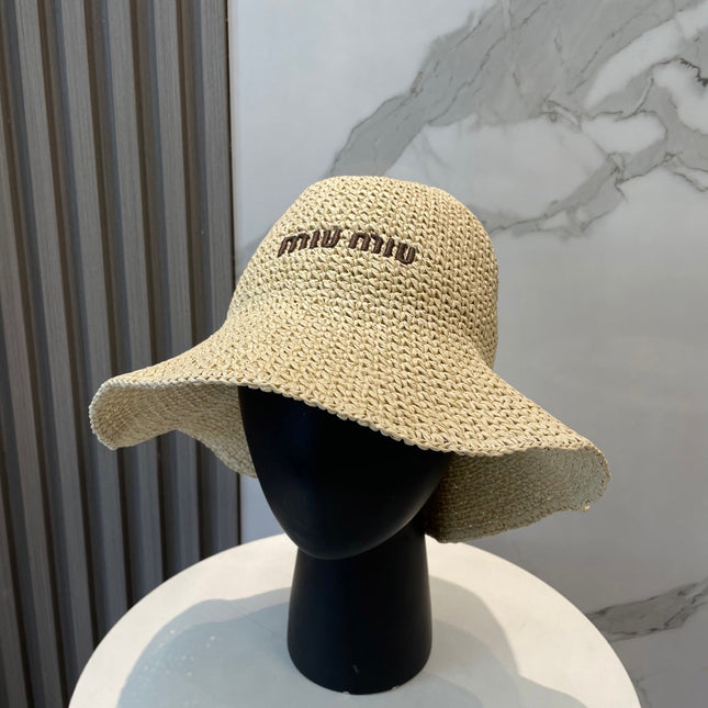 MIUMIU 26S WOVEN BUCKET HAT 339649
