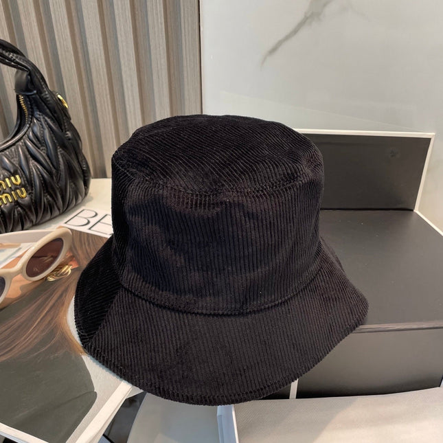 MIUMIU BUCKET IN BLACK VELVET WITH LOGO
