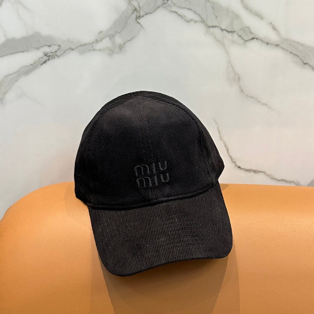 MIUMIU VELVET BASEBALL CAP STYLE 63