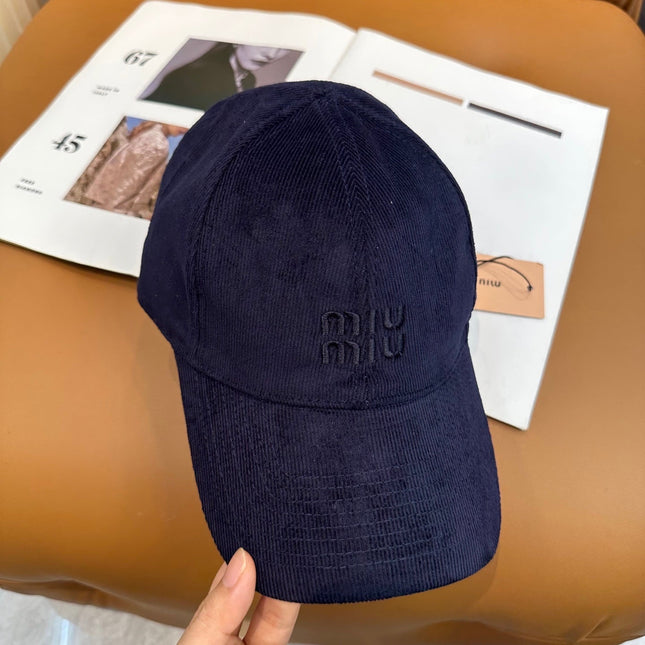 MIUMIU VELVET BASEBALL CAP STYLE 62