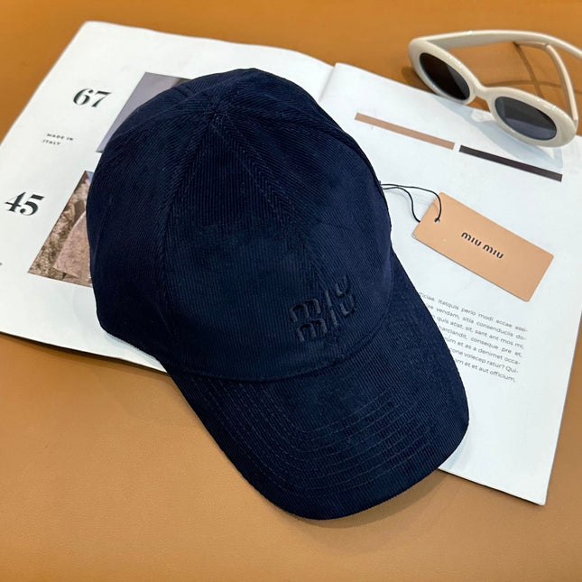 MIUMIU VELVET BASEBALL CAP STYLE 62