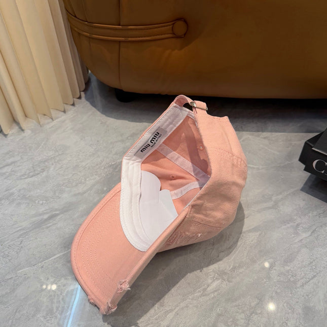 MIUMIU 26S CRYSTAL BASEBALL CAP 345237