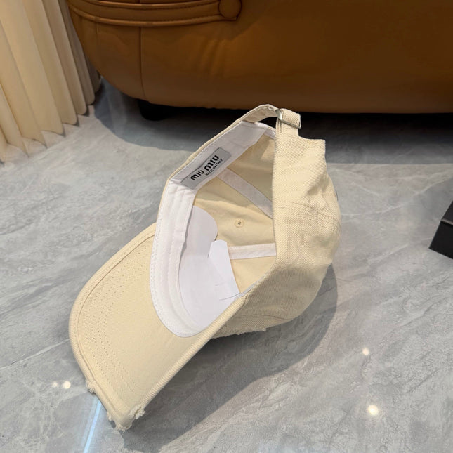MIUMIU 26S CRYSTAL BASEBALL CAP 345240