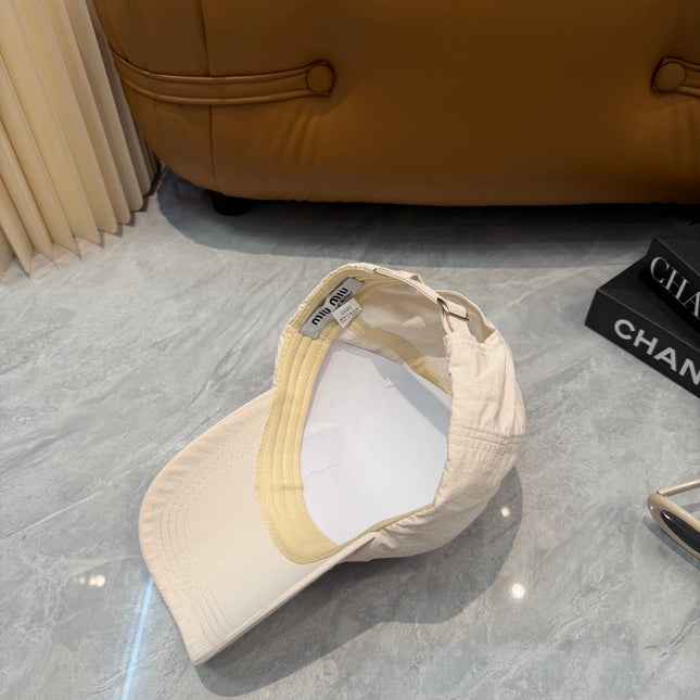 MIUMIU 26S BASEBALL CAP 342429