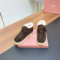 CHUKKA BOOTS IN CHOCOLATE SUEDE WITH WOOL LINING
