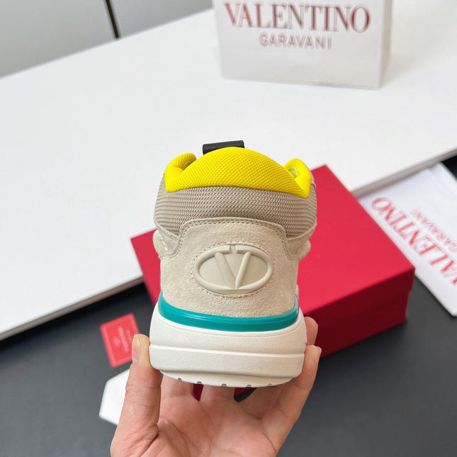 VALENTINO 25S RUNBOOT SNEAKERS IN MULTICOLOR LAMBSKIN