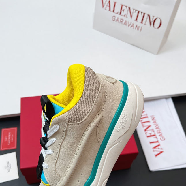 VALENTINO 25S RUNBOOT SNEAKERS IN MULTICOLOR LAMBSKIN