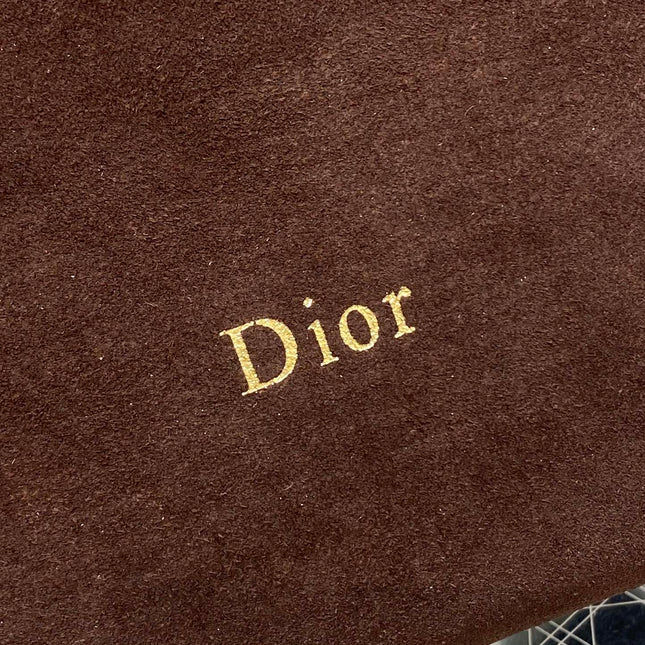 DIOR 26S MEDIUM BAG 31 IN DARK BROWN SUEDE