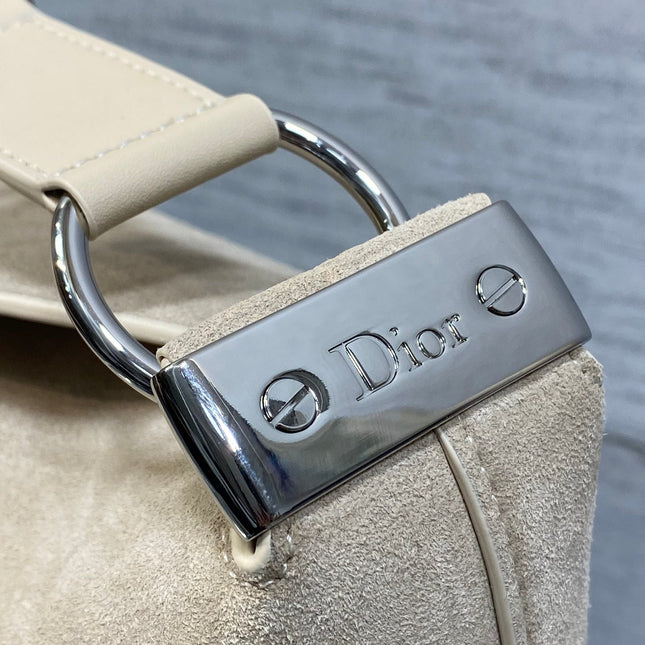 DIOR 26S MEDIUM BAG 31 IN BEIGE SUEDE