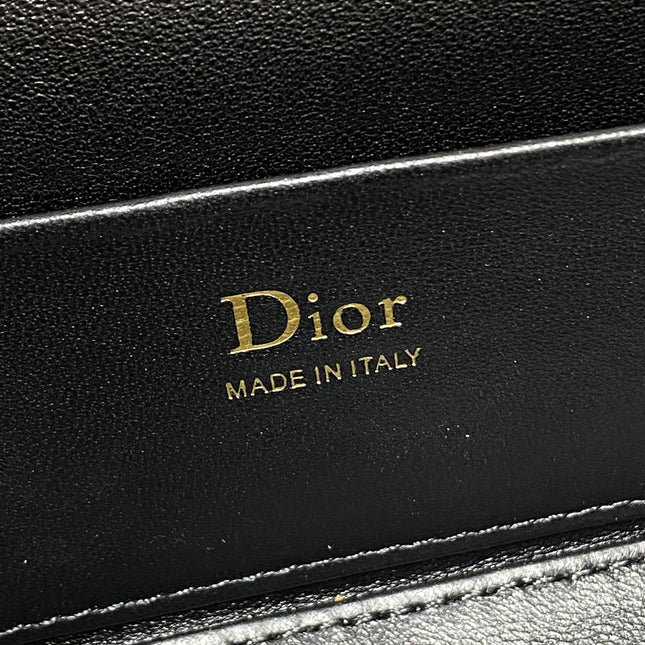 DIOR 26S MINI VANITY 17 IN BLACK LAMBSKIN