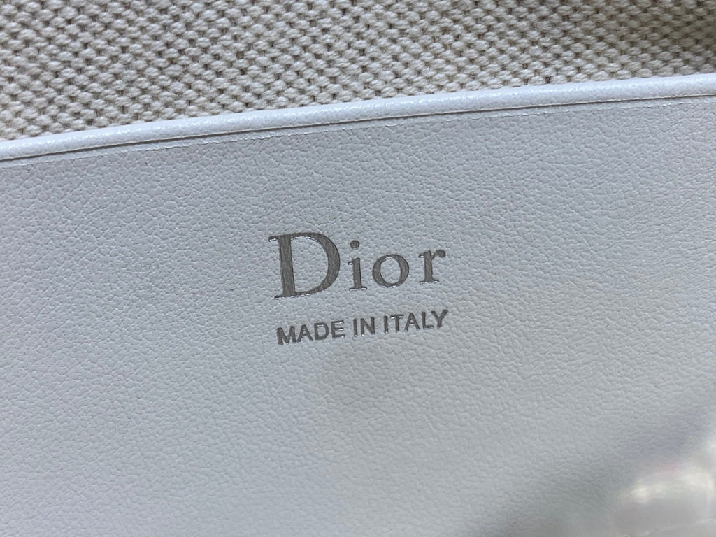 DIOR 26S PROMENADE BAG 22 IN BEIGE OBLIQUE JACQUARD