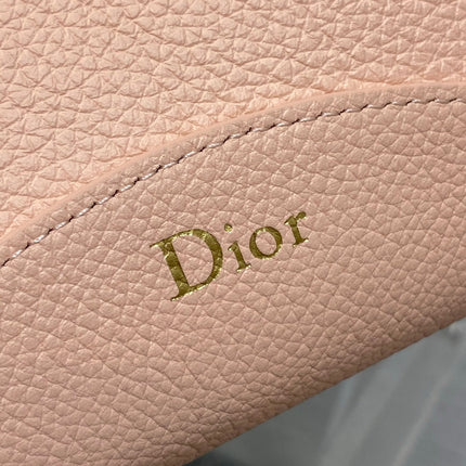 DIOR 26S MEDAILLON BUCKET BAG 19 IN NUDE PINK GRAINED CALFSKIN GOLD HARDWARE