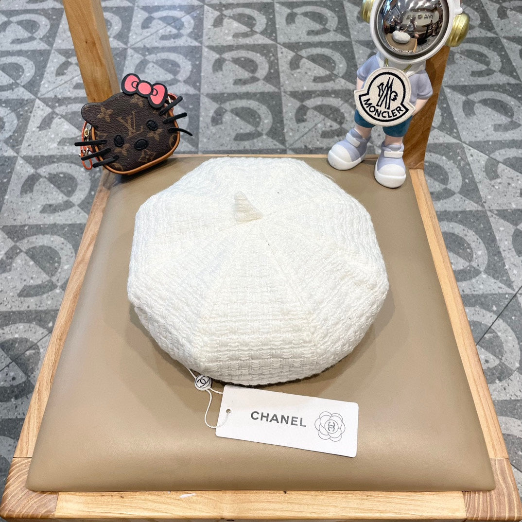 BERET HAT WHITE 431753