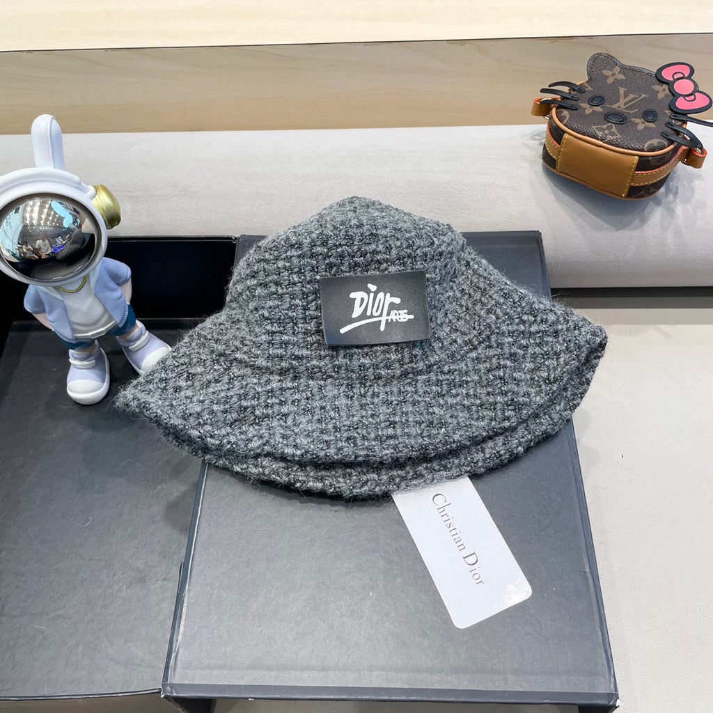 BUCKET HAT IN GRAY WOOL 436745