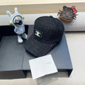 BASEBALL CAP MODEL 650508 IN BLACK TEXTURED SPARKLE FABRIC