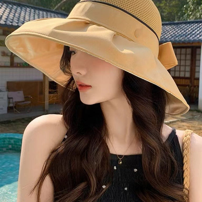 DIOR 26S MESH WIDE-BRIM HAT WITH BOW STYLE 32