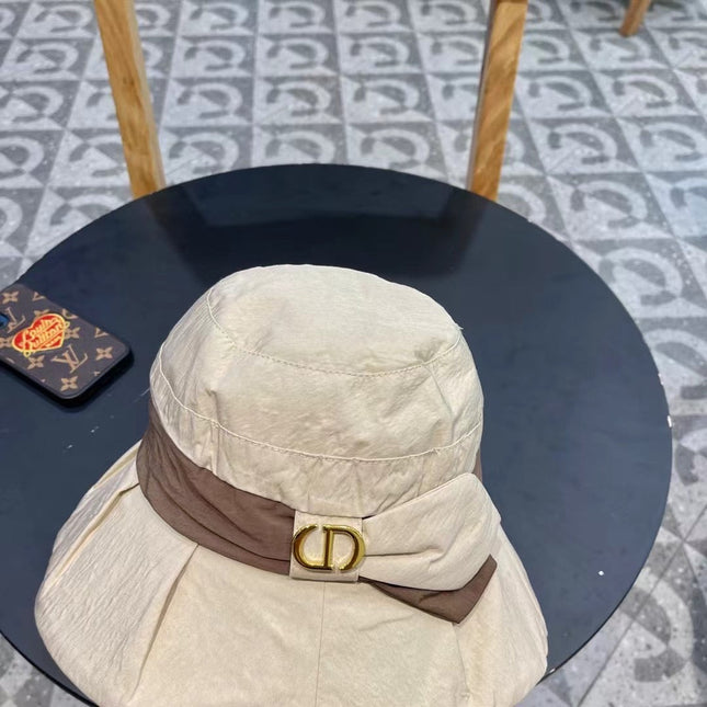 DIOR 26S LOGO BOW BUCKET HAT STYLE 38