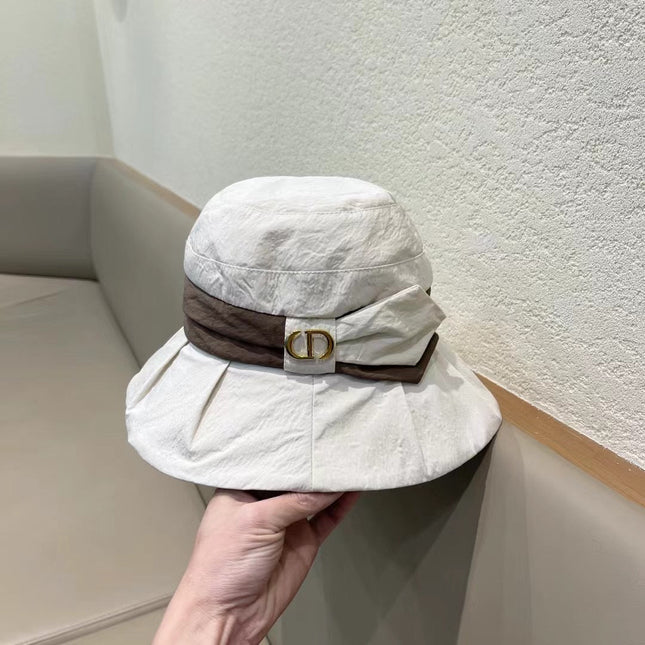 DIOR 26S LOGO BOW BUCKET HAT STYLE 37