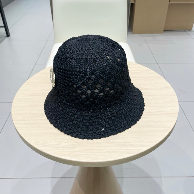 DIOR 26S DIOR STRAW BUCKET HAT STYLE 80
