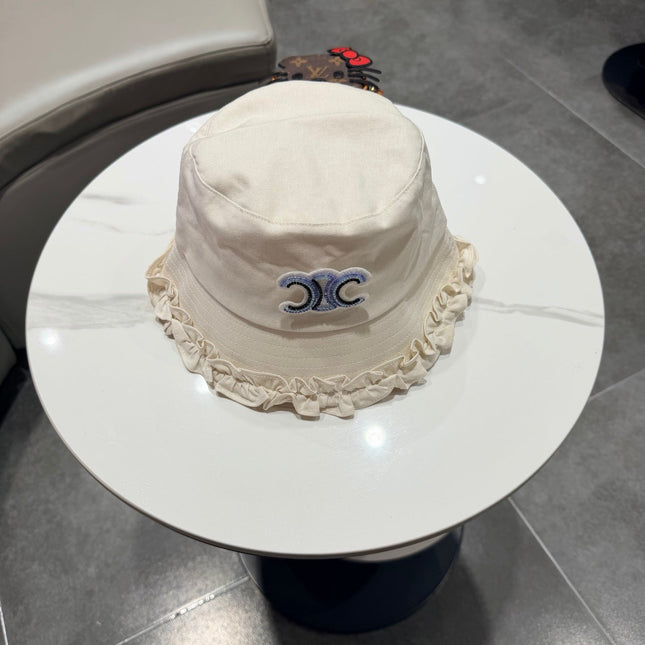 CELINE 26S CELINE RUFFLED BUCKET HAT STYLE 12