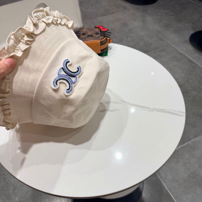 CELINE 26S CELINE RUFFLED BUCKET HAT STYLE 12