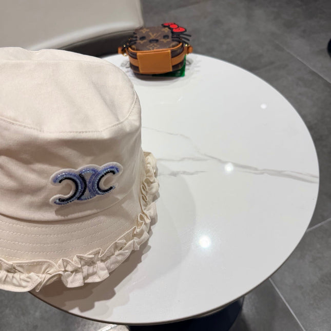 CELINE 26S CELINE RUFFLED BUCKET HAT STYLE 12