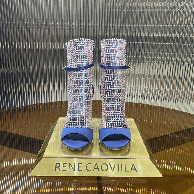GALAXIA METALLIC ANTHRACITE SANDAL 95 MM CLASSIC BLUE