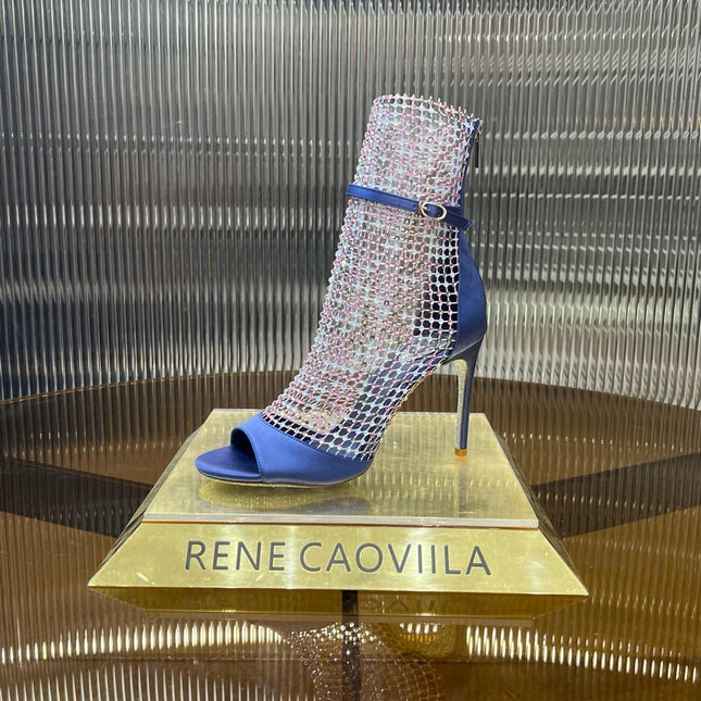GALAXIA METALLIC ANTHRACITE SANDAL 95 MM CLASSIC BLUE