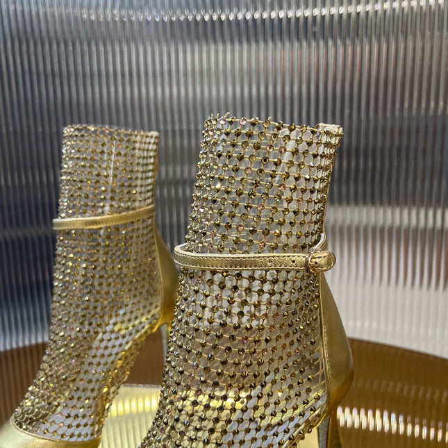 GALAXIA METALLIC ANTHRACITE SANDAL 95 MM GOLD