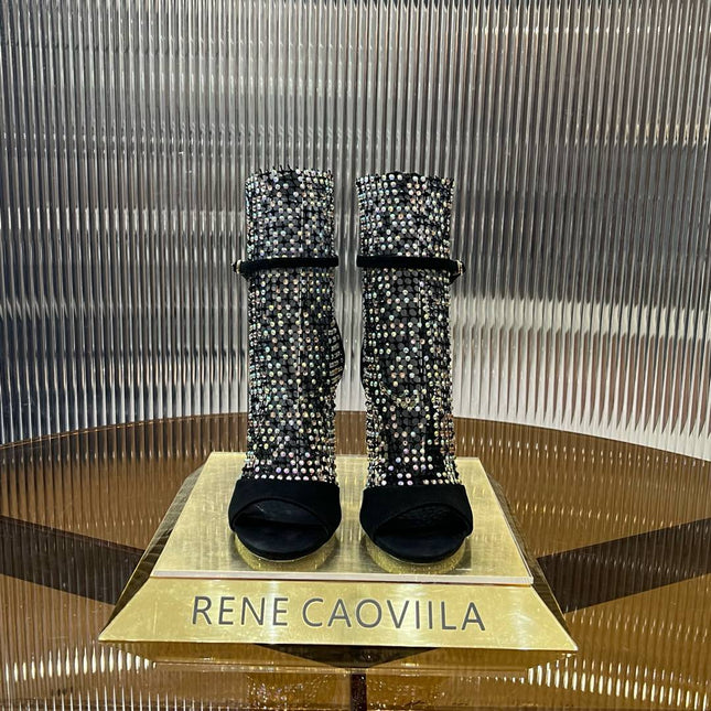 GALAXIA METALLIC ANTHRACITE SANDAL 95 MM BLACK