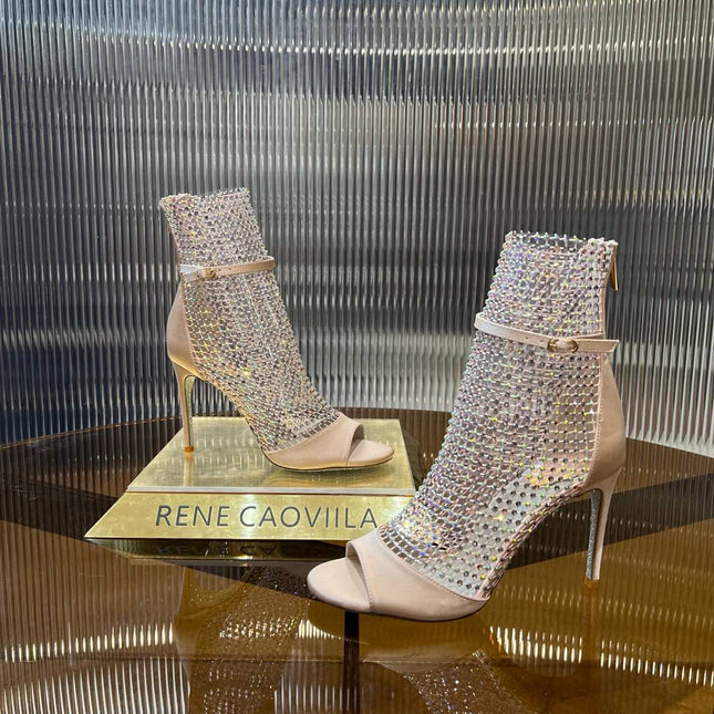 GALAXIA METALLIC ANTHRACITE SANDAL 95 MM LIGHT PINK
