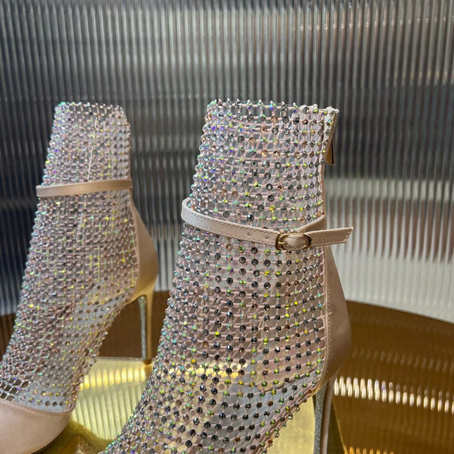 GALAXIA METALLIC ANTHRACITE SANDAL 95 MM LIGHT PINK