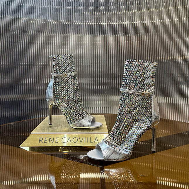 GALAXIA METALLIC ANTHRACITE SANDAL 95 MM SILVER