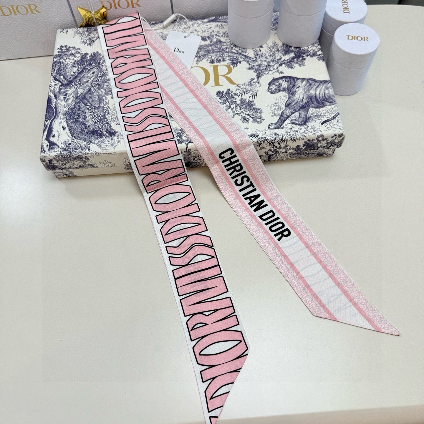 DIOR 26S SCARF 105CM IN SILK 259066