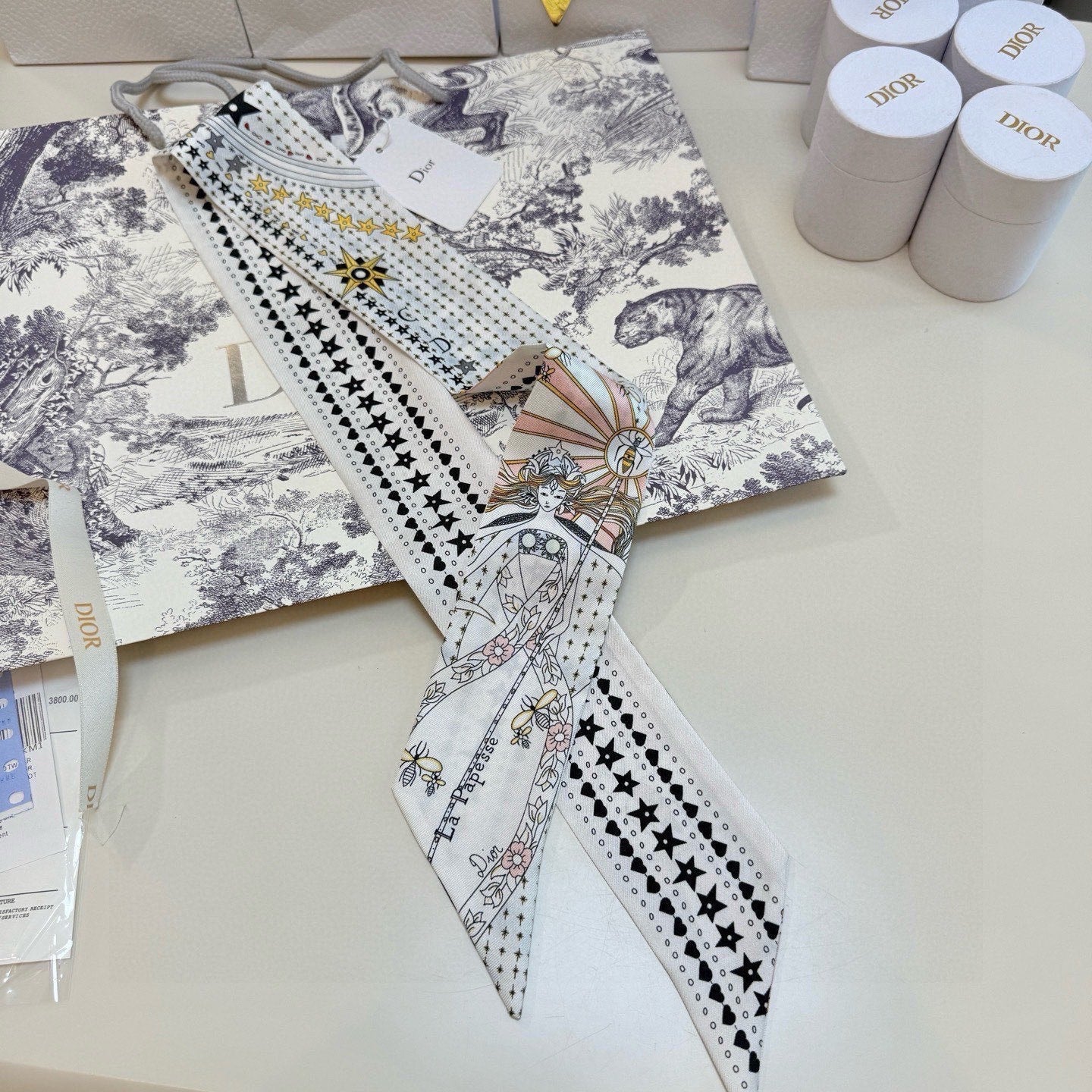 DIOR 26S SCARF 105CM IN SILK 298069