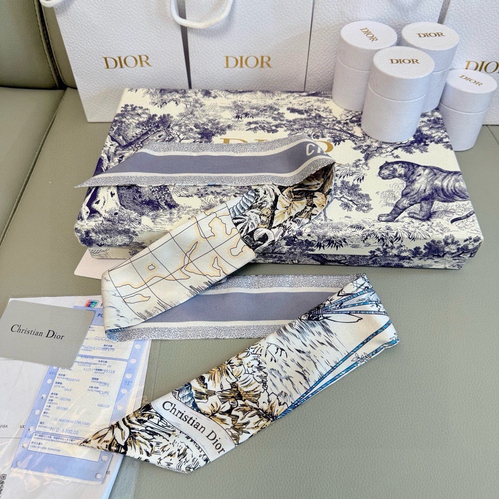 DIOR 26S SCARF 100CM IN SILK 305846